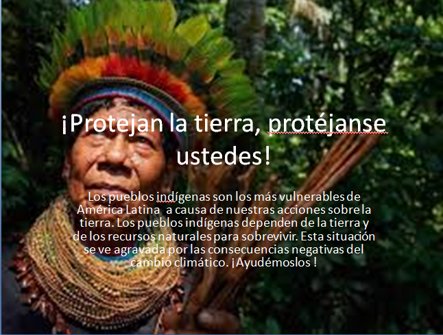 Carteles para proteger la biodiversidad y los pueblos indígenas aíslados