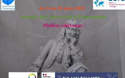 La Semaine des Lettres et de la Francophonie : du 14 au 18 mars